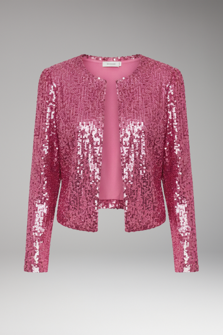 Women's Sequined Cardigan Open Front - 
Fashinoza