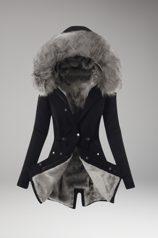 Women's Insulated Hooded Coat - 
Fashinoza