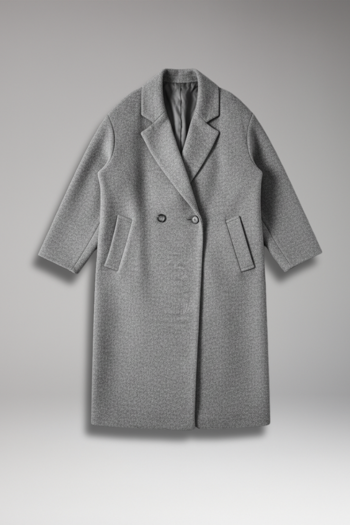 Women's Long Coat Lapel Collar - 
Fashinoza