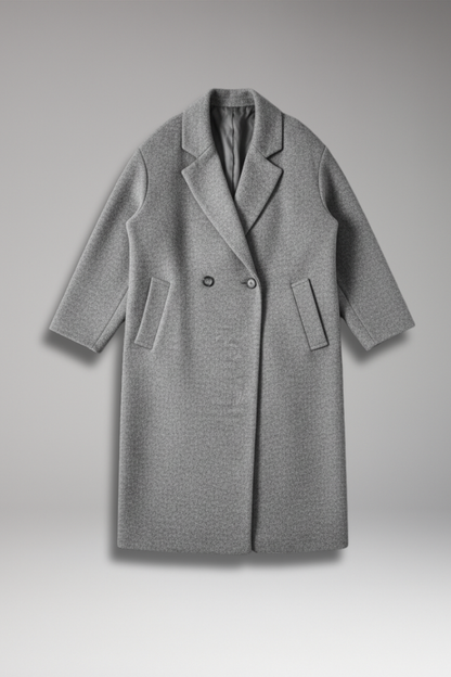 Women's Long Coat Lapel Collar - 
Fashinoza