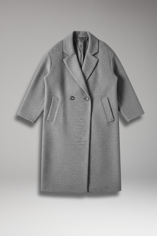 Women's Long Coat Lapel Collar - 
Fashinoza