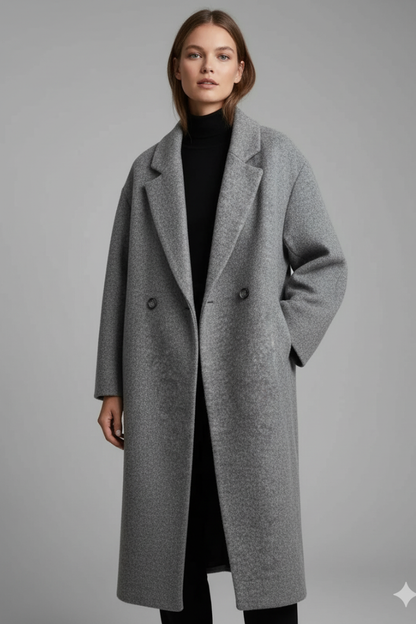 Women's Long Coat Lapel Collar