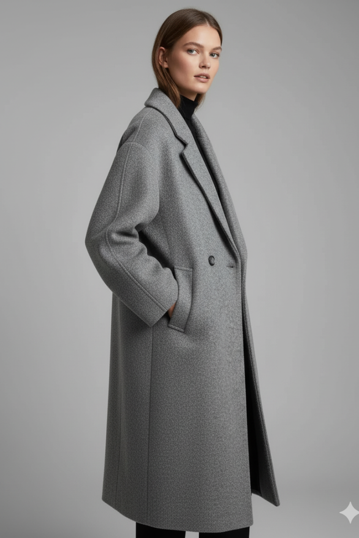 Women's Long Coat Lapel Collar