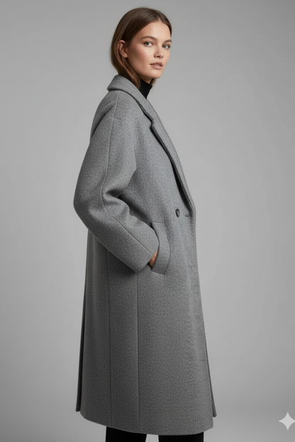 Women's Long Coat Lapel Collar