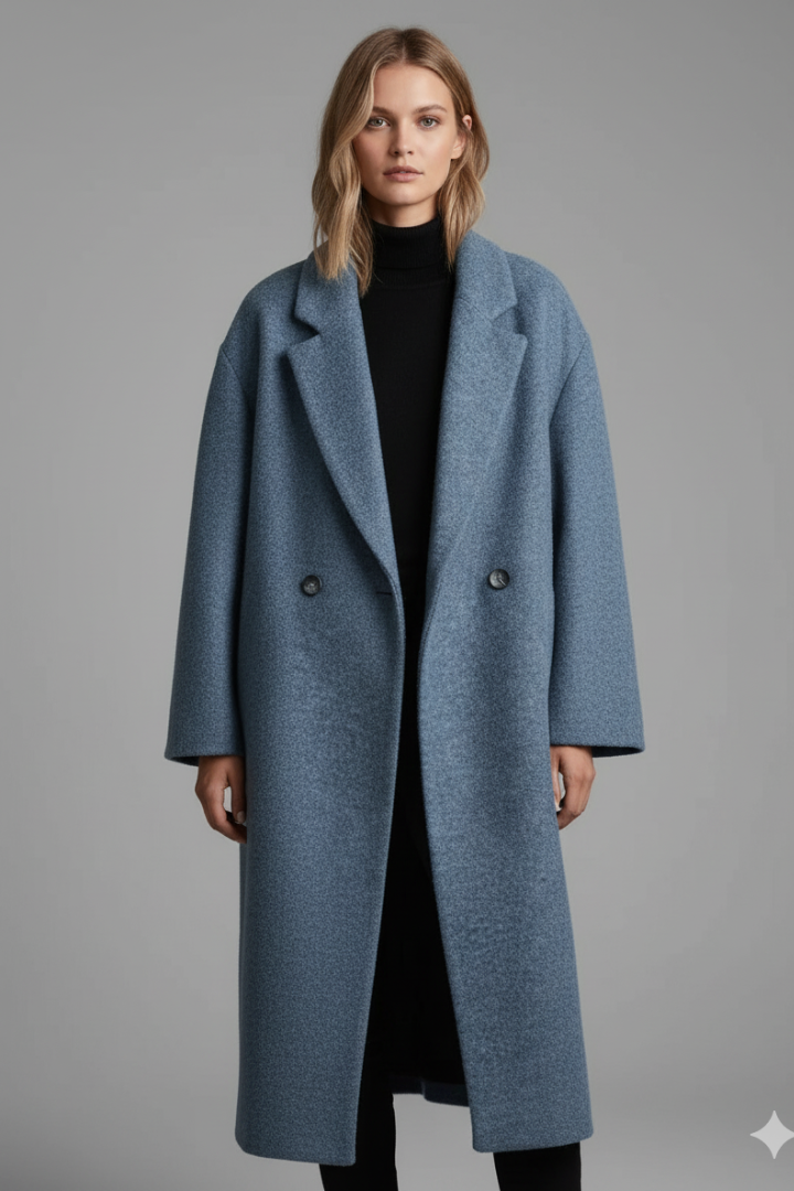 Women's Long Coat Lapel Collar
