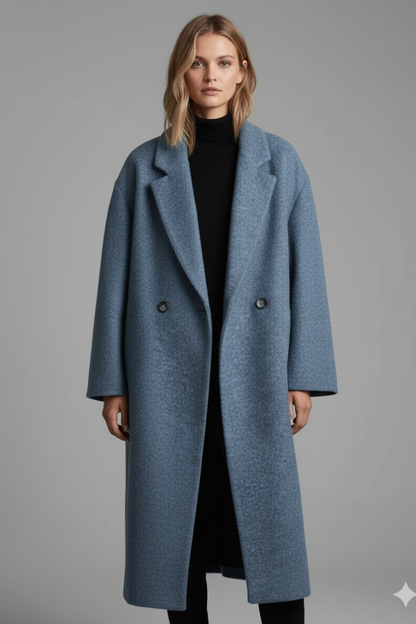 Women's Long Coat Lapel Collar