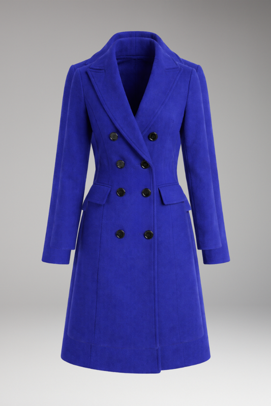 Women's Shawl Collar Coat with Waist Belt - 
Fashinoza