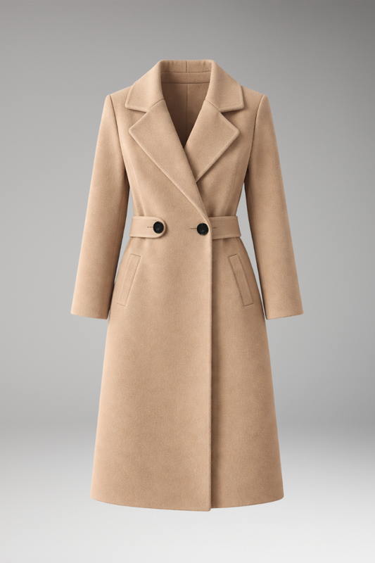 Women's Stand Collar Zip Coat - 
Fashinoza