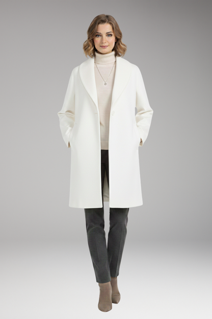 Women's Long Sleeve Coat Wide Collar