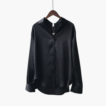 Women's Long Sleeve Button Front Blouse
