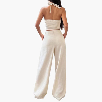 Women's Two-Piece Crop Pants Set