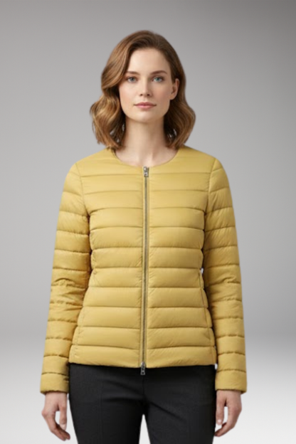 Women's Down Jacket Waterproof Zipper Pockets