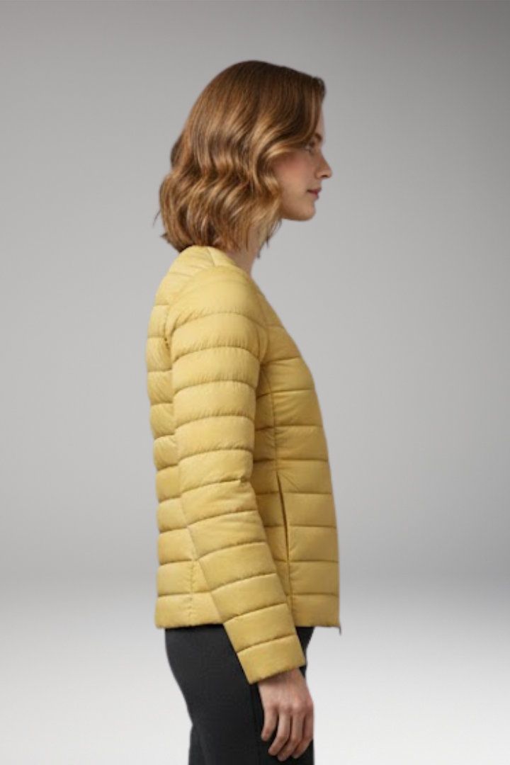Women's Down Jacket Waterproof Zipper Pockets