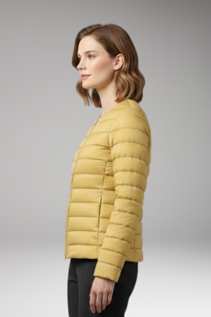 Women's Down Jacket Waterproof Zipper Pockets