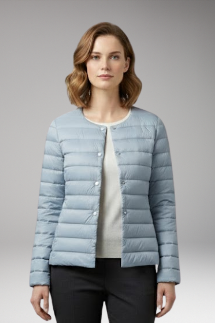 Women's Down Jacket Waterproof Zipper Pockets