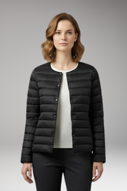 Women's Down Jacket Waterproof Zipper Pockets