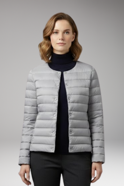Women's Down Jacket Waterproof Zipper Pockets
