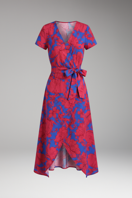 Women's Printed Dress Vibrant Colors - 
Fashinoza