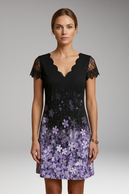 Women's Elegant Dress Intricate Details Classic Style