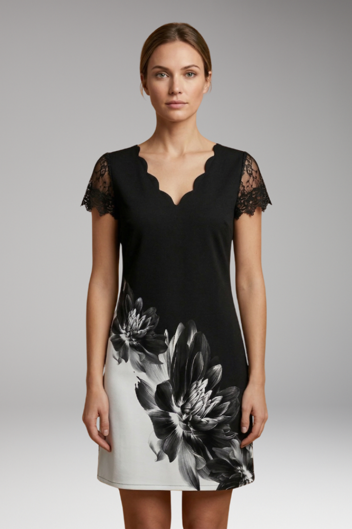 Women's Elegant Dress Intricate Details Classic Style