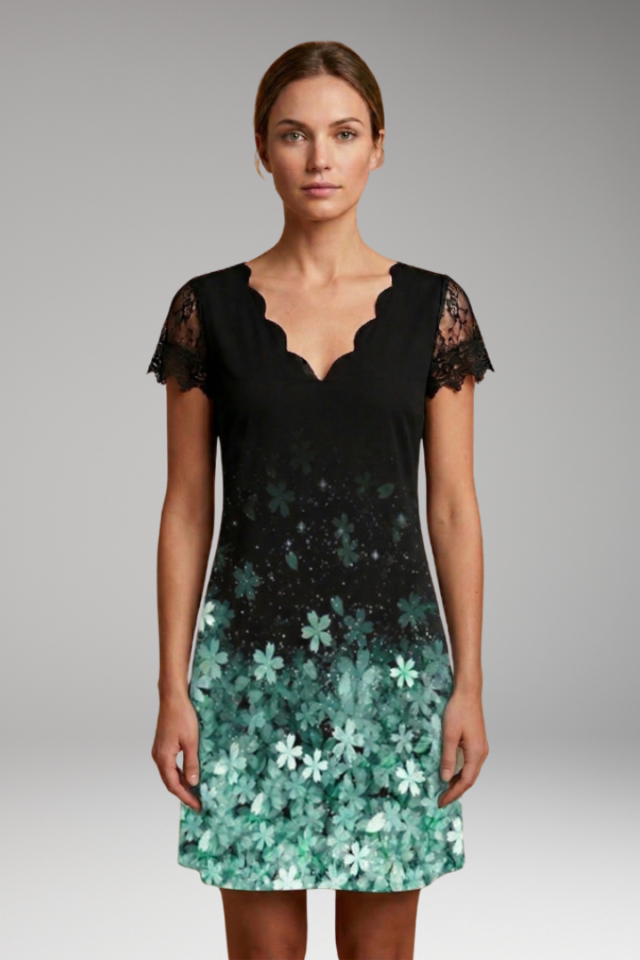 Women's Elegant Dress Intricate Details Classic Style