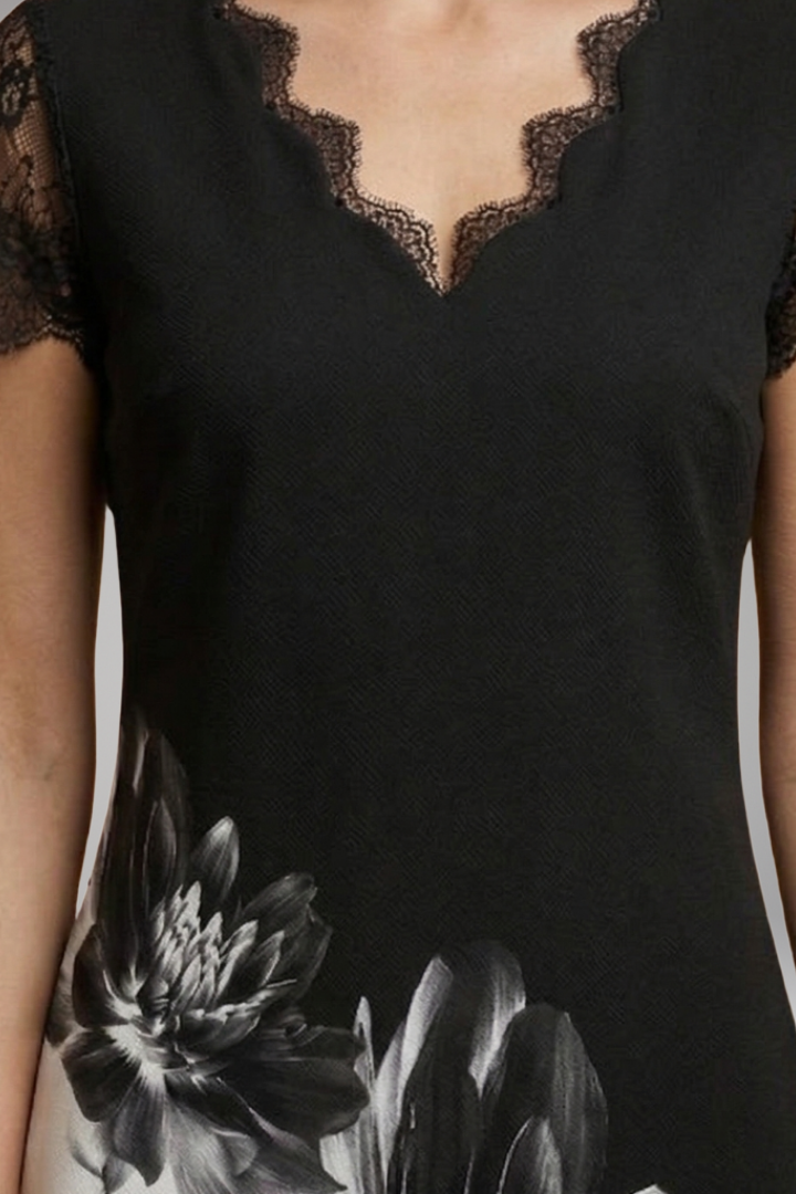 Women's Elegant Dress Intricate Details Classic Style