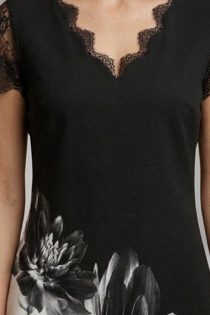 Women's Elegant Dress Intricate Details Classic Style