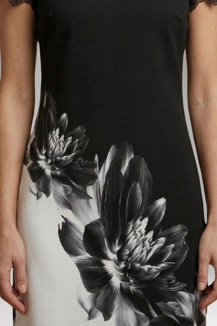 Women's Elegant Dress Intricate Details Classic Style