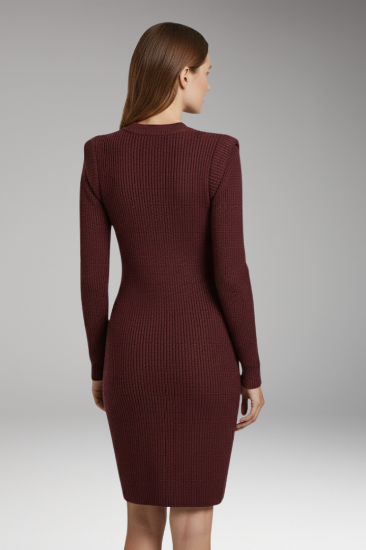 Women's Long Sleeve Round Neck Dress