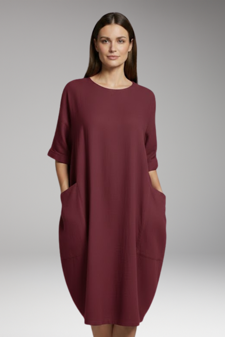 Women's Short Sleeve Round Neck Dress