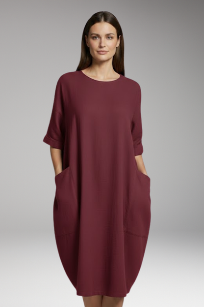 Women's Short Sleeve Round Neck Dress