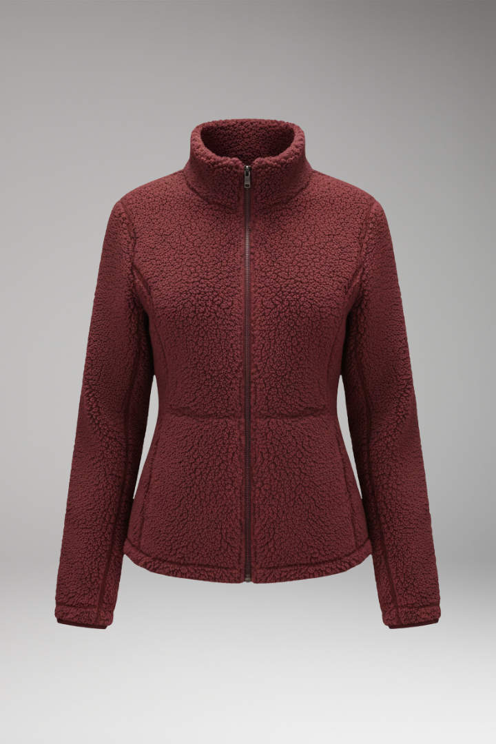 Women's Fleece Jacket Zipper Closure - 
Fashinoza