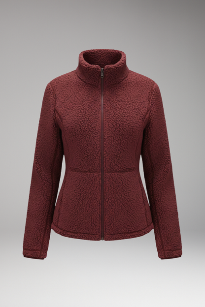 Women's Fleece Jacket Zipper Closure - 
Fashinoza