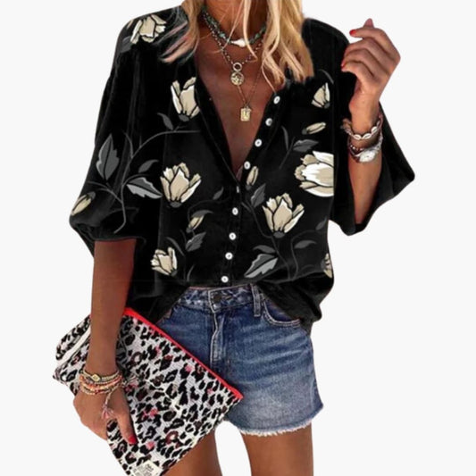 Women's Floral Blouse Woven - Fashinoza