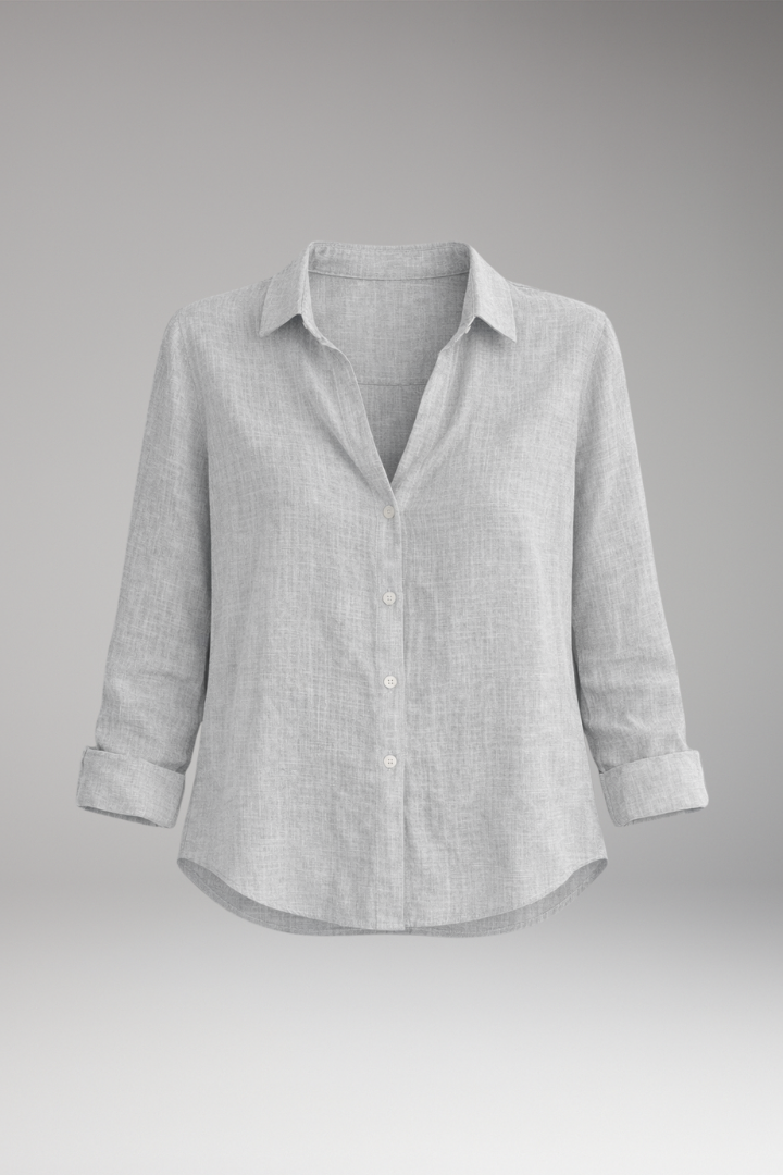 Women's Long Sleeve Floral Blouse - 
Fashinoza
