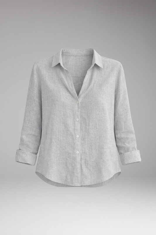 Women's Long Sleeve Floral Blouse - 
Fashinoza