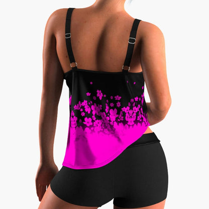 Women's Floral Tankini Swimsuit Set