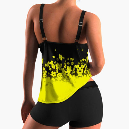 Women's Floral Tankini Swimsuit Set