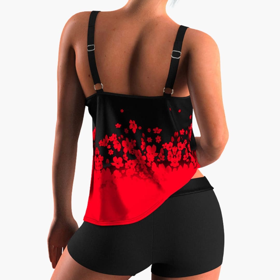 Women's Floral Tankini Swimsuit Set