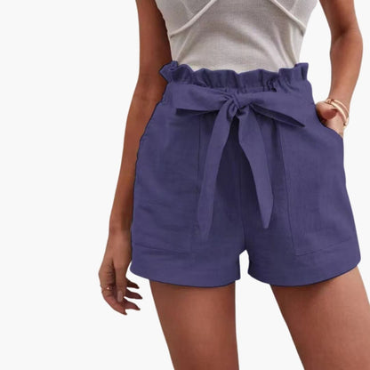 Women's High Waisted Drawstring Shorts with Pockets