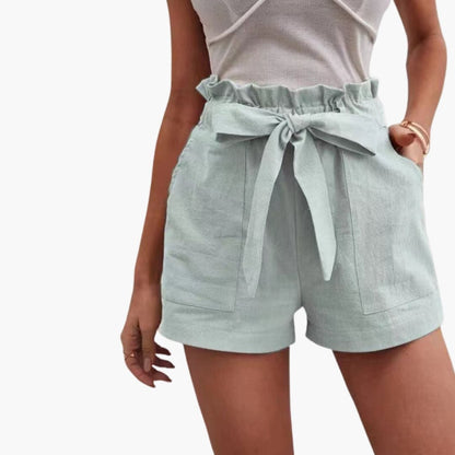 Women's High Waisted Drawstring Shorts with Pockets
