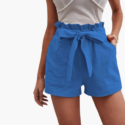 Women's High Waisted Drawstring Shorts with Pockets
