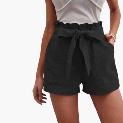 Women's High Waisted Drawstring Shorts with Pockets