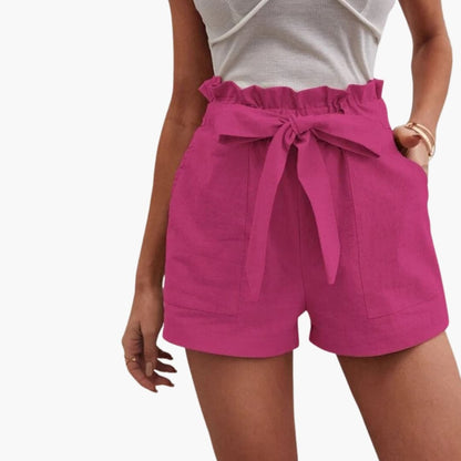 Women's High Waisted Drawstring Shorts with Pockets