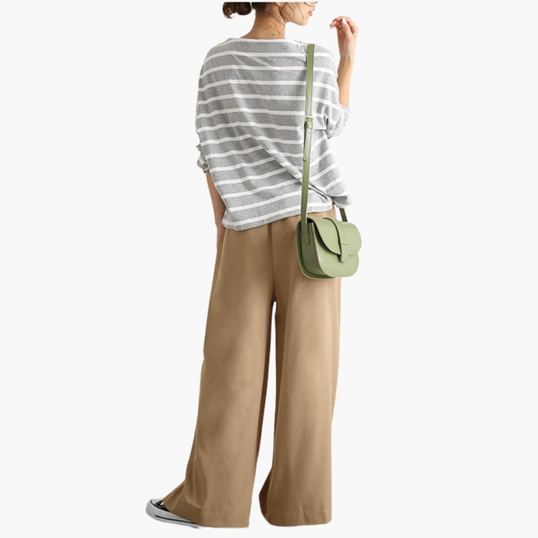 Women's Wide Leg High Waist Summer Pants - Fashinoza