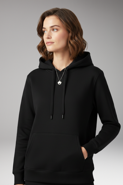 Women's Adjustable Hoodie Ribbed Cuff