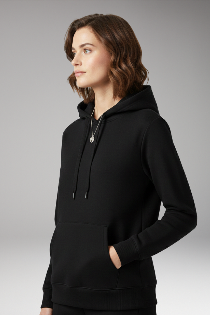 Women's Adjustable Hoodie Ribbed Cuff