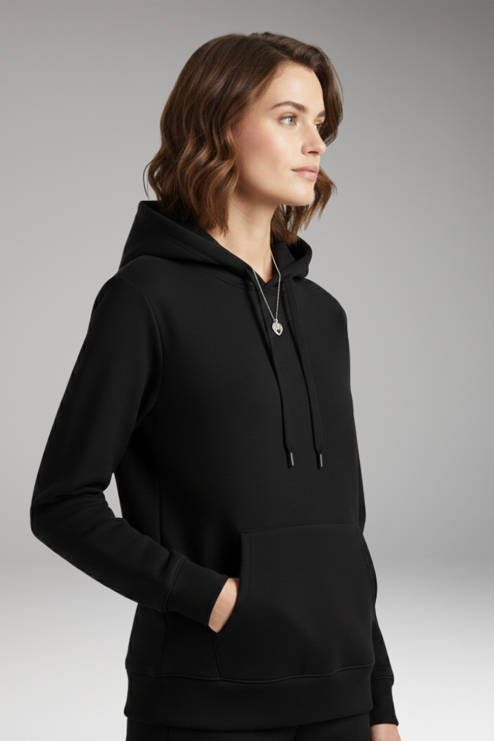 Women's Adjustable Hoodie Ribbed Cuff