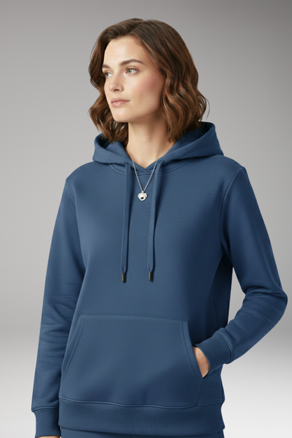 Women's Adjustable Hoodie Ribbed Cuff
