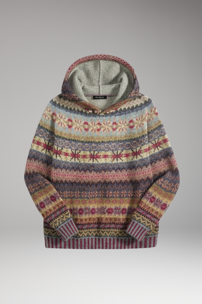 Women's Long Sleeve Hooded Sweatshirt - 
Fashinoza
